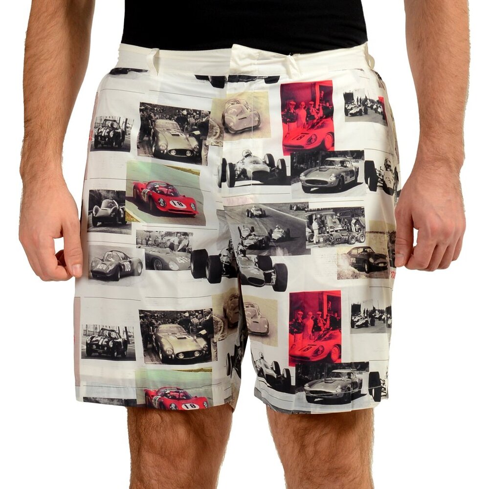 Scuderia Ferrari Men's "Fluid Print" Multi-Color Shorts US XL IT 54